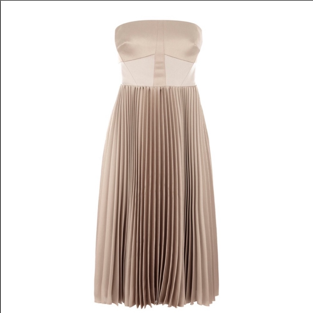 Karen Millen strapless pleat dress